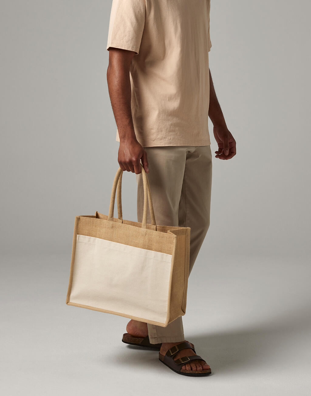  Westford Mill Bolsa yute almidonado bolsillo de algodón naturalotro