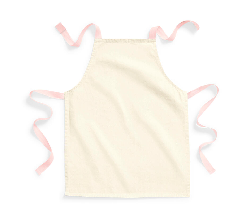 Delantal algodón Junior Fairtrade Natural/Pastel Pink
