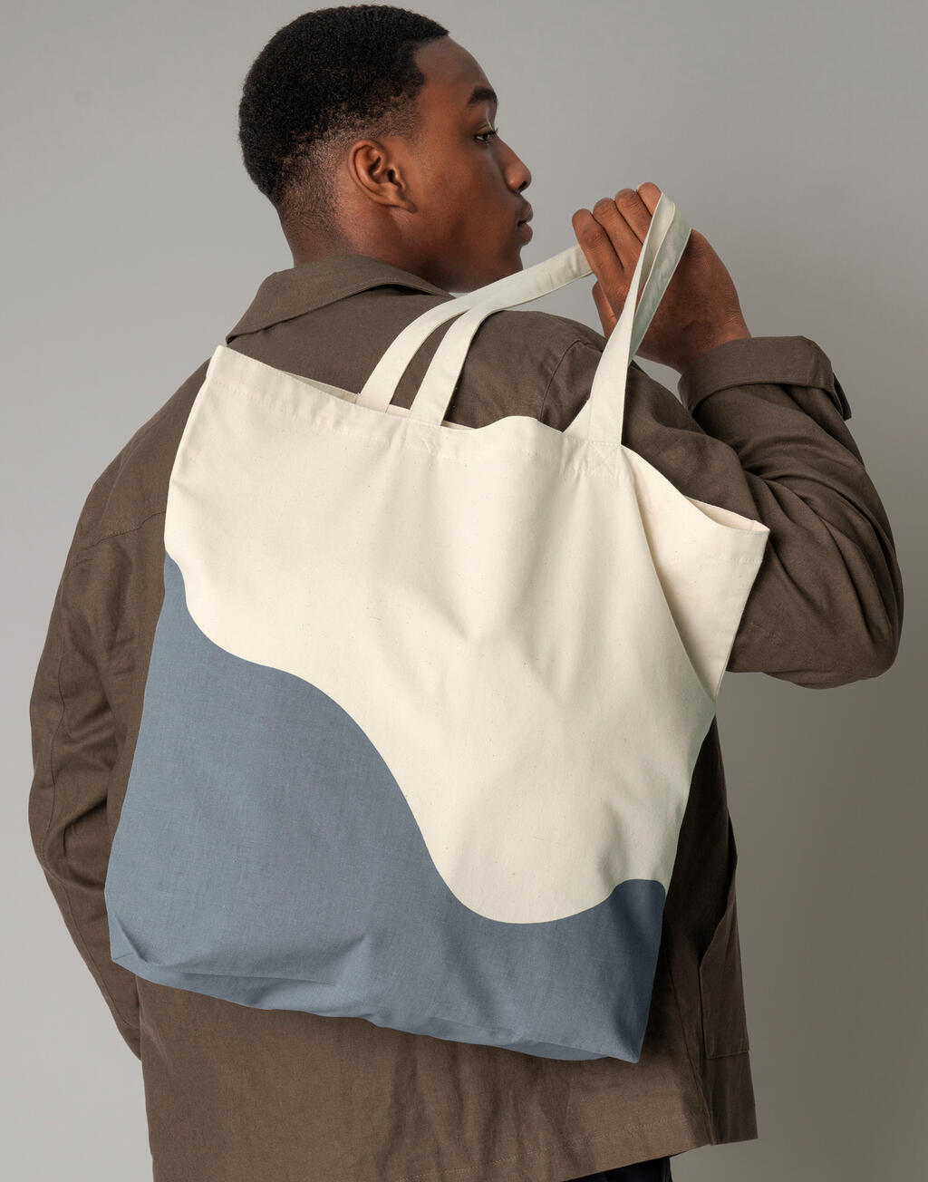  Westford Mill Tote de Algodón Orgánico Wave Print Maxi otro