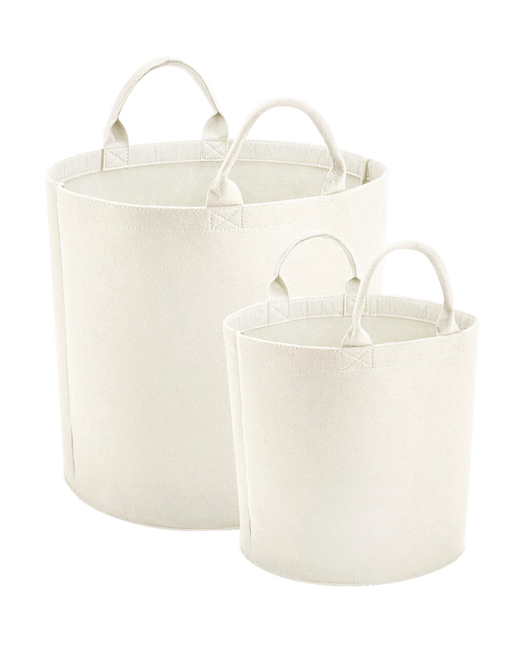 Bolsa Trug de fieltro  Soft White