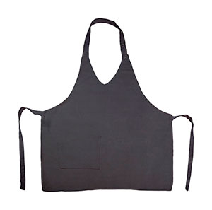 Delantal peto BERN cuello V mujer Grey