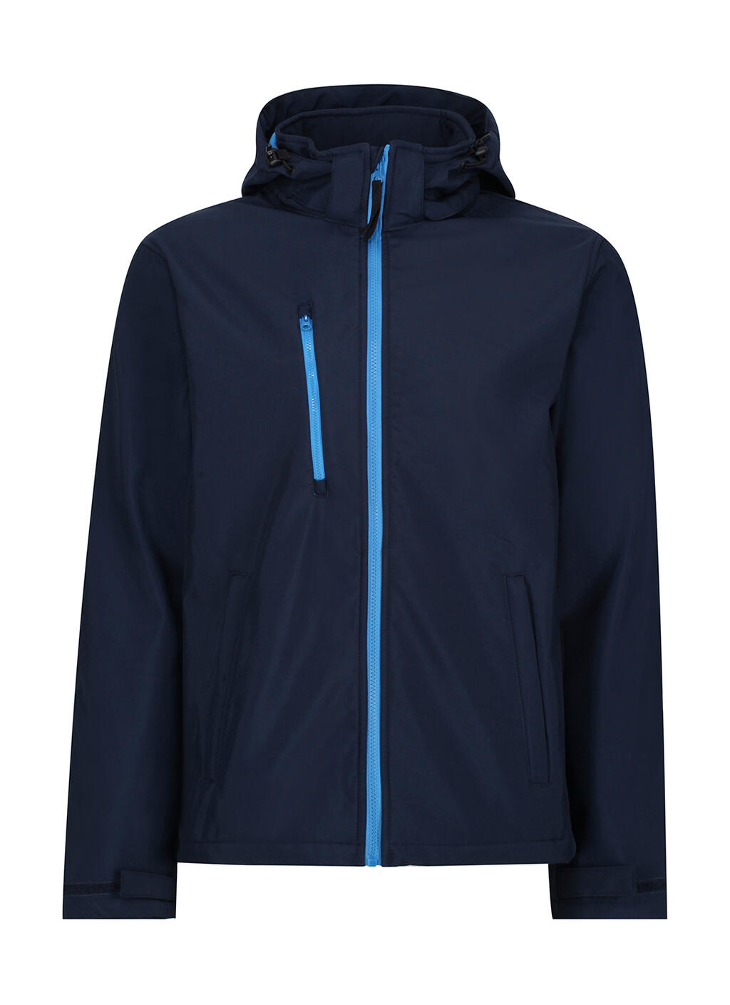 Chaqueta Softshell capucha 3 capas Venturer Navy/French Blue