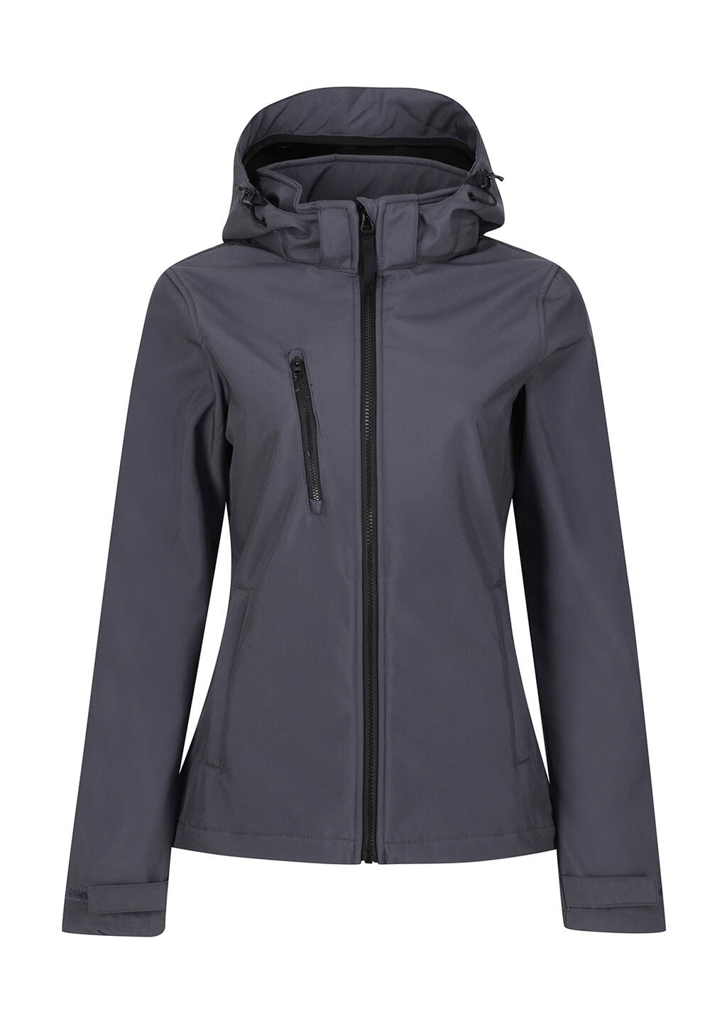 Softshell Capucha 3 capas Venturer Mujer Seal Grey/Black