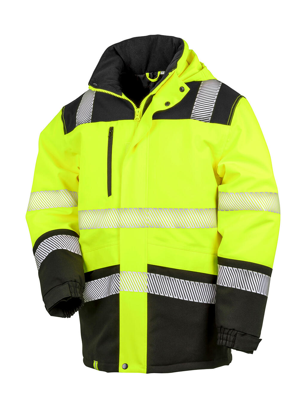 Softshell de seguridad impermeable Fluorescent Yellow/Black