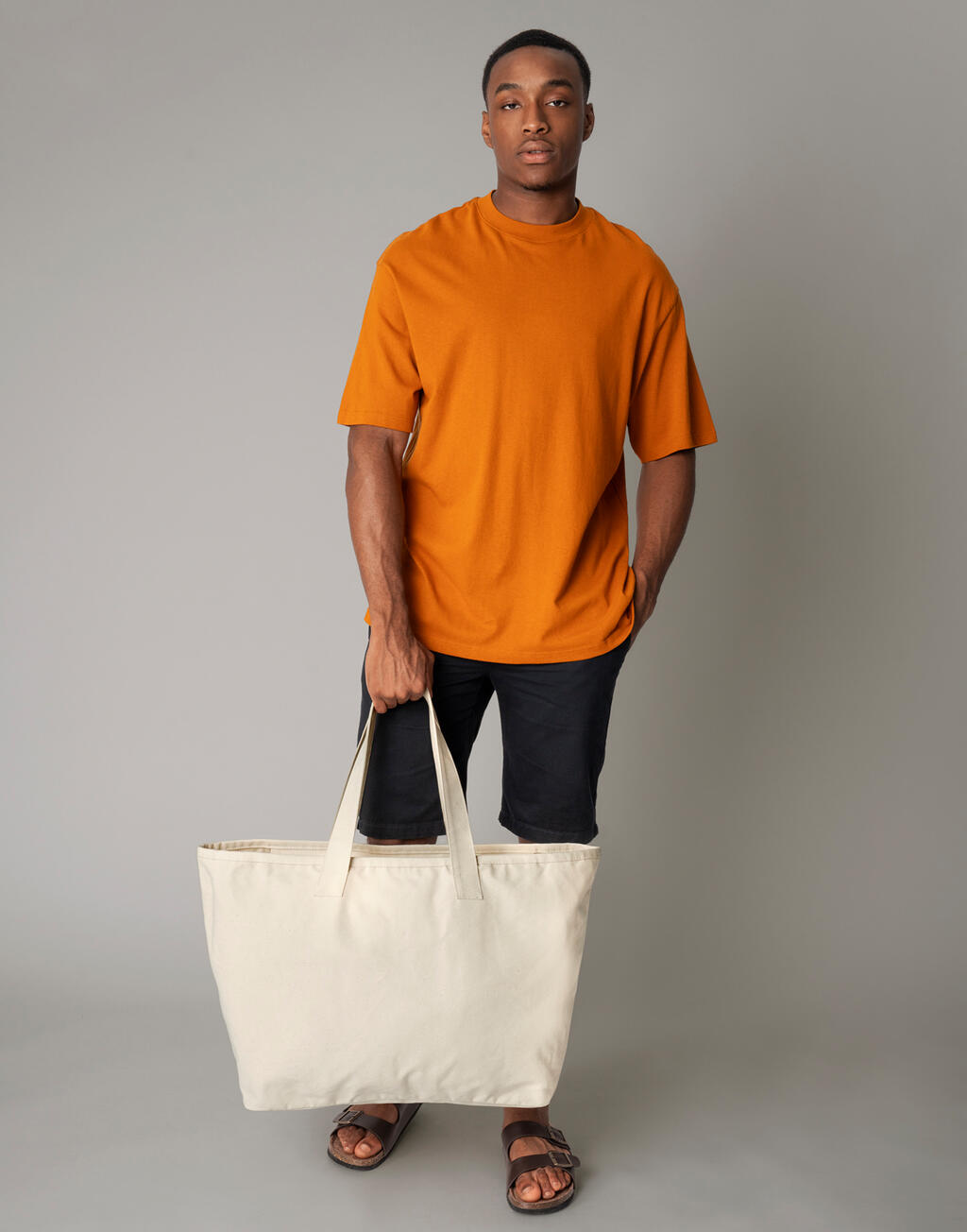Westford Mill Bolsa Tote Canvas de Material Reforzado Oversize