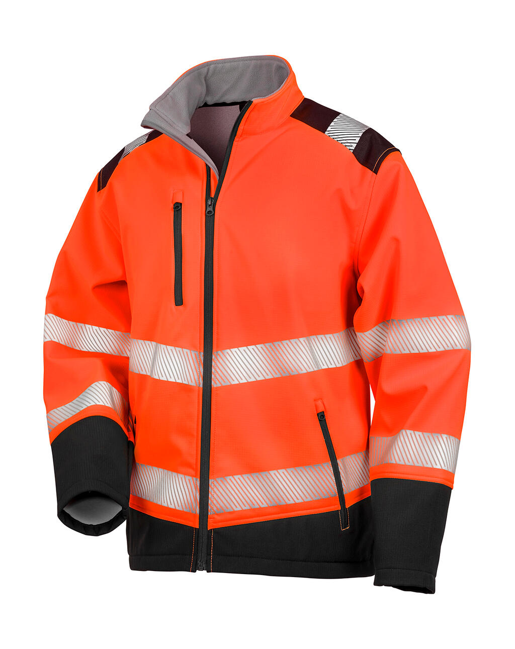  Softshell de seguridad imprimible Fluorescent Orange/Black