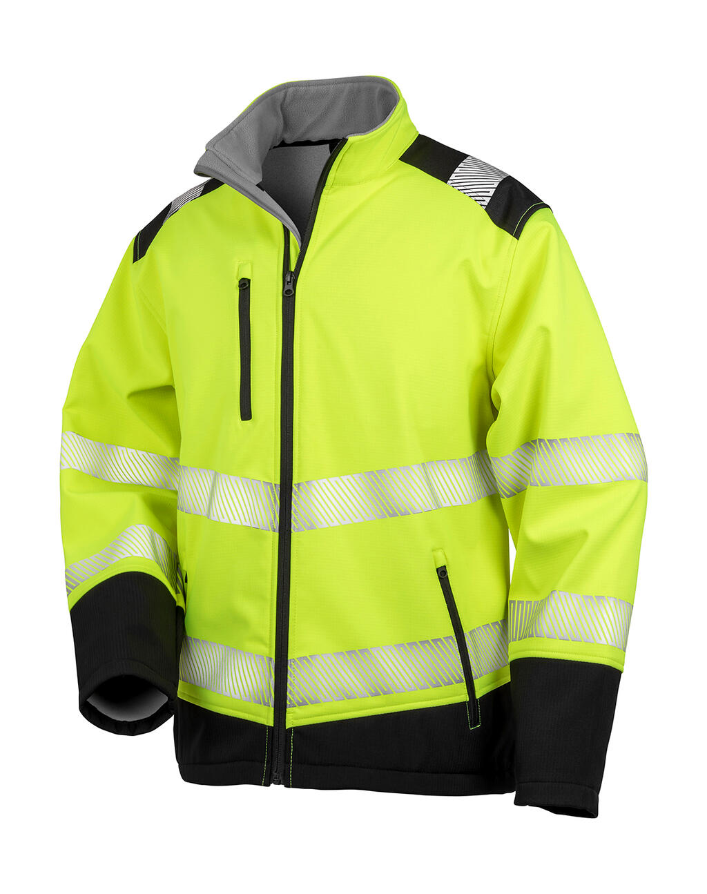  Softshell de seguridad imprimible Fluorescent Yellow/Black