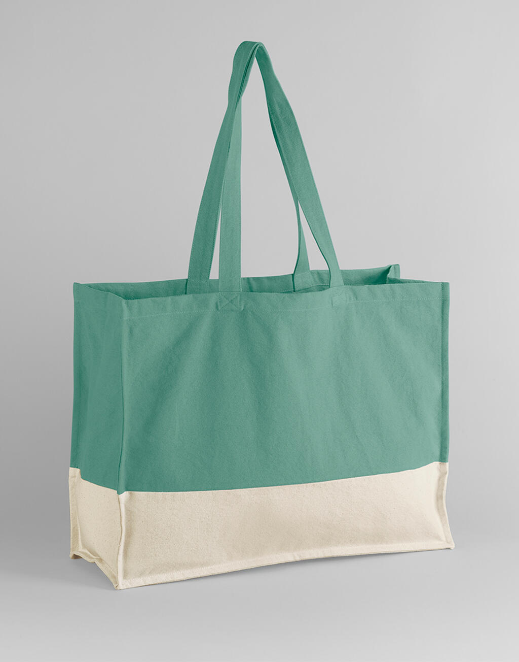 Bolsa de Compra en Contraste Orgánica EarthAware® Sage Green/Natural