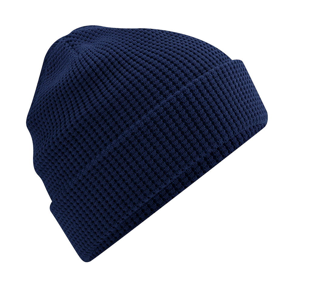 Gorro algodón orgánico diseño gofre Oxford Navy