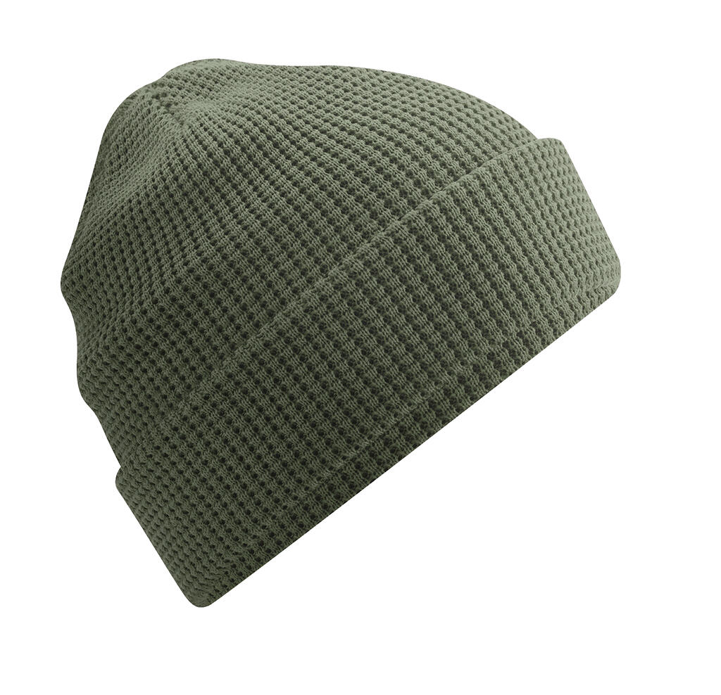 Gorro algodón orgánico diseño gofre Olive Green