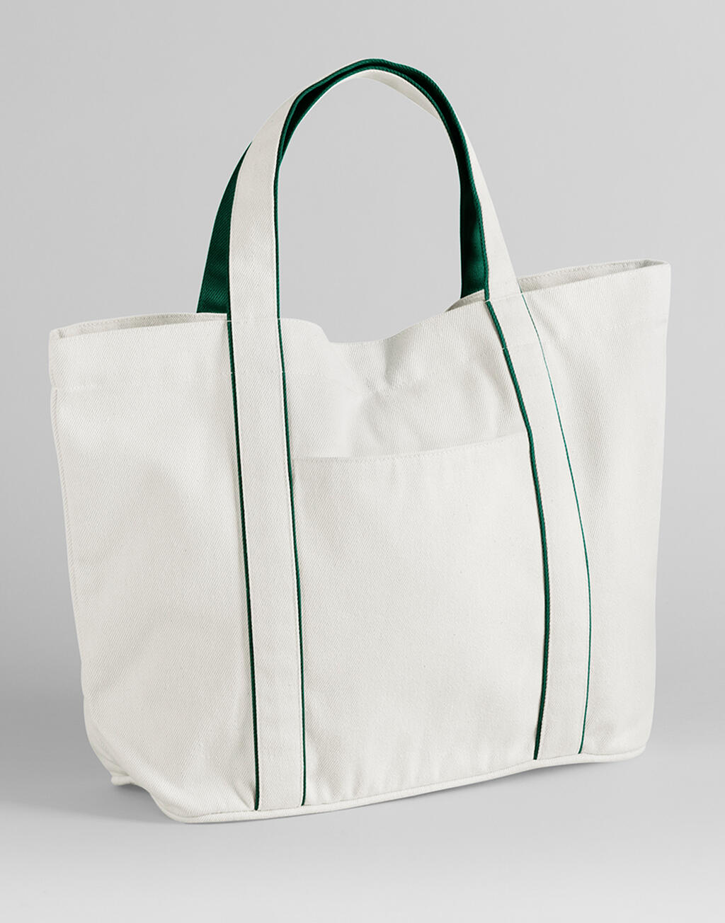 Tote Deportiva Mediana Soft White/Bottle Green