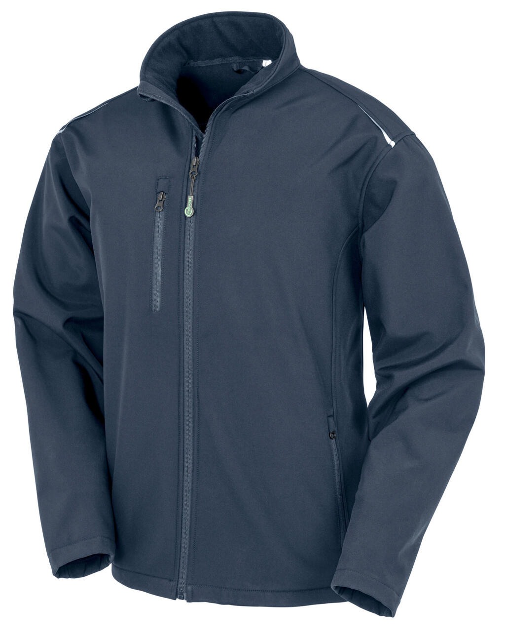 Softshell reciclado de 3 capas imprimible Navy