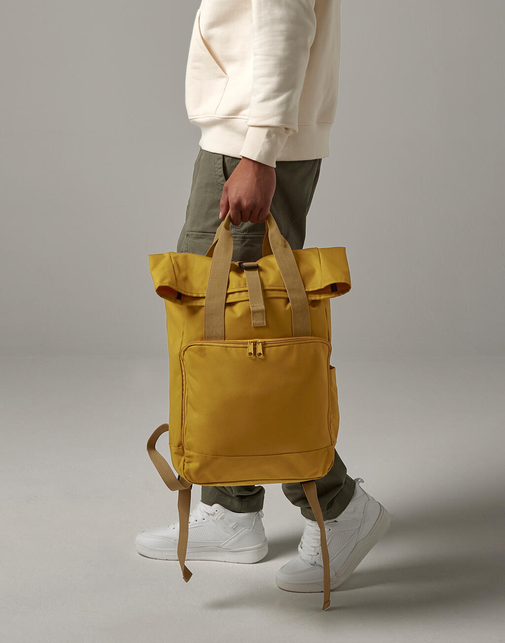  Bag Base Mochila reciclada doble asa Roll-Top para portátilotro