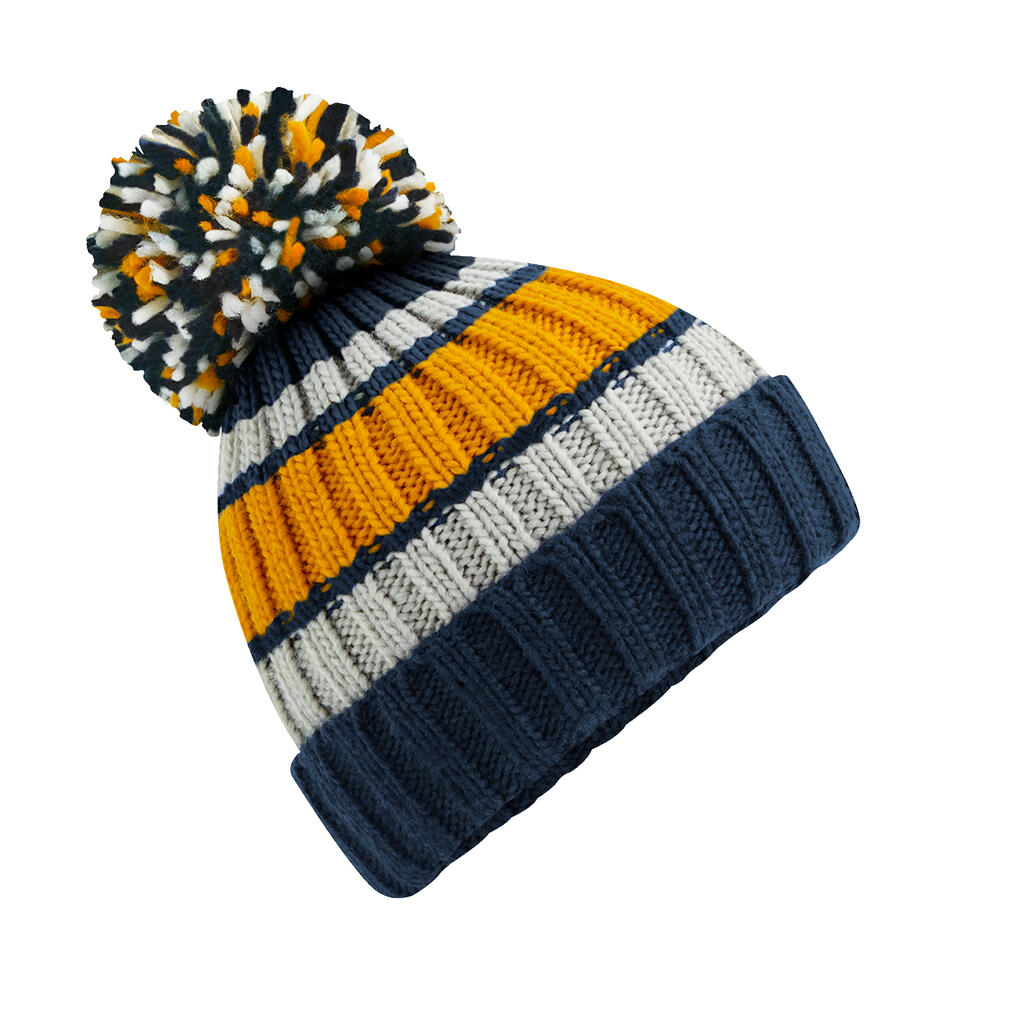 Gorro Hygge a rayas Dijon Blue