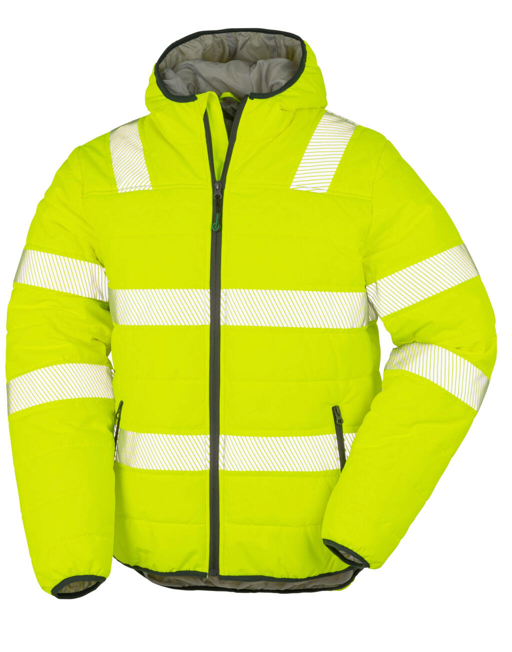 Chaqueta seguridad acolchada y reciclada Ripstop Fluorescent Yellow
