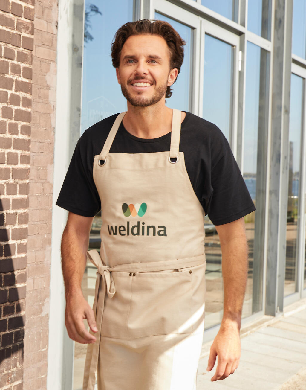  SG ACCESSORIES - BISTRO PROVENZA -Delantal peto, bolsillo, ojales cruzadosotro