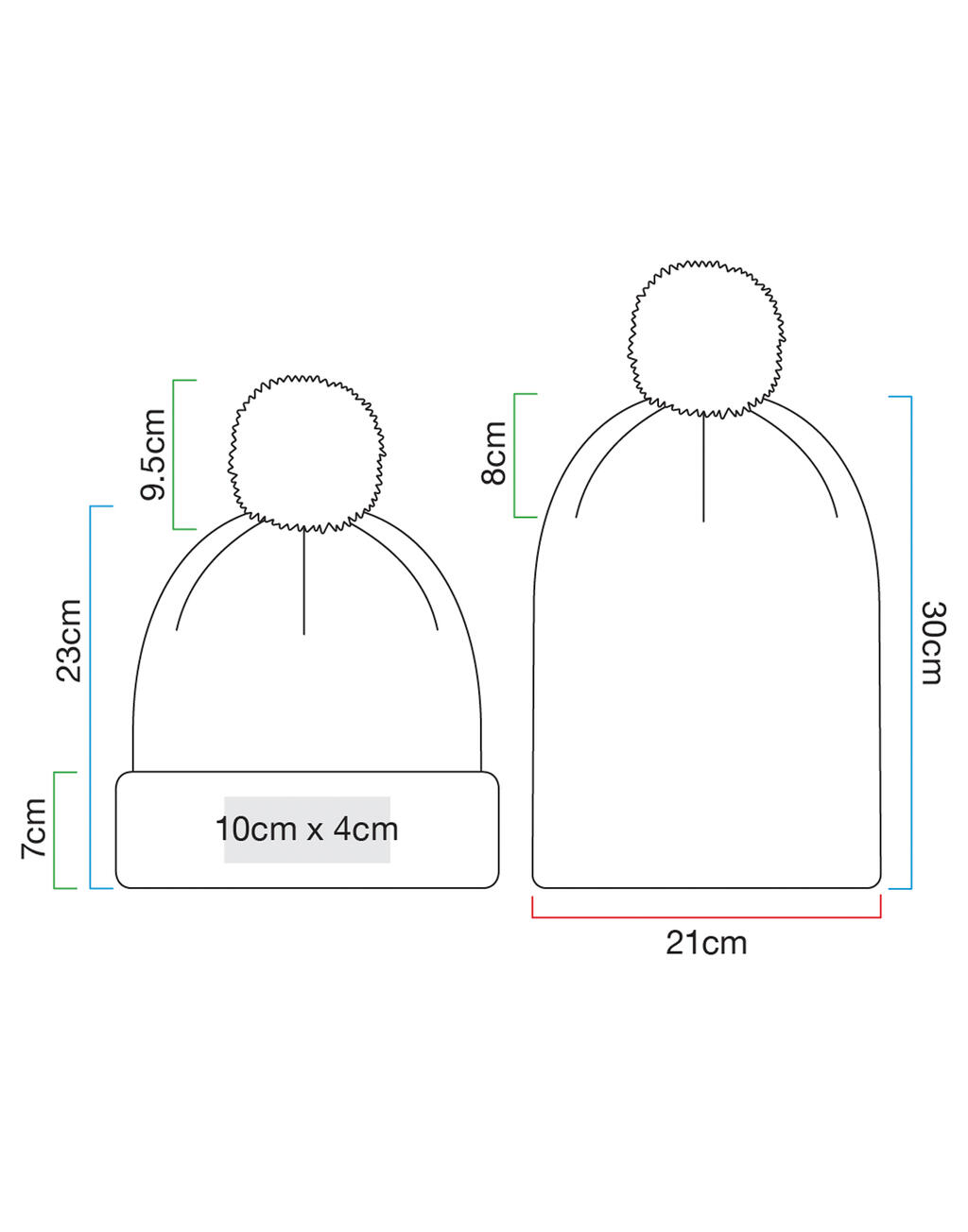  Beechfield Gorro de algodón orgánico Snowstar®otro