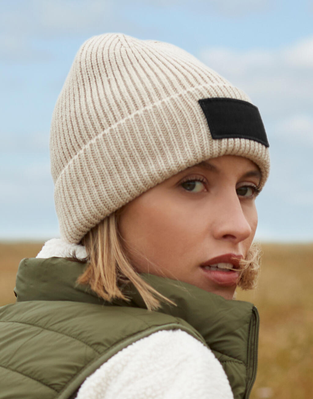  Beechfield Gorro con parche Fashion
