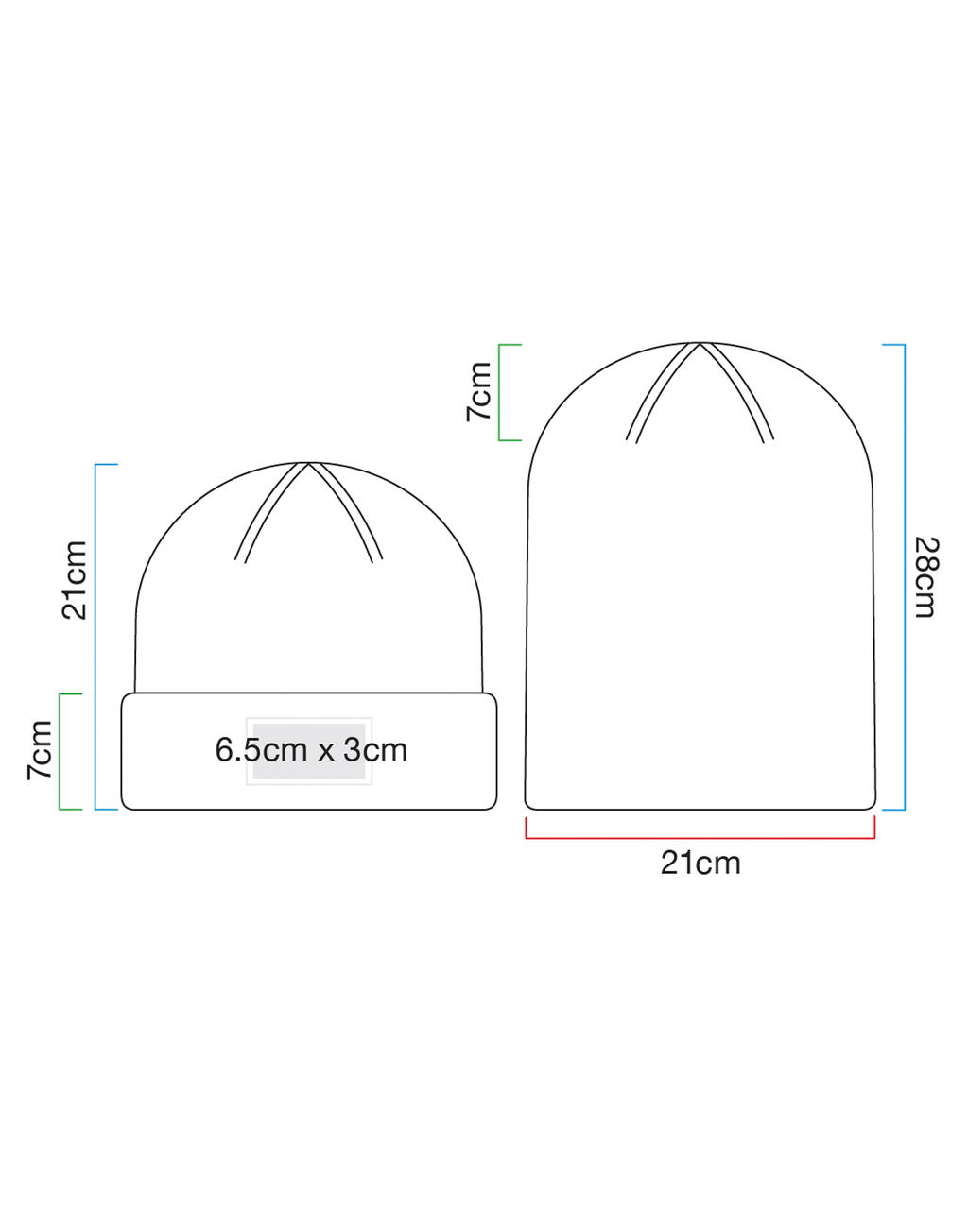  Beechfield Gorro con parche Fashionotro