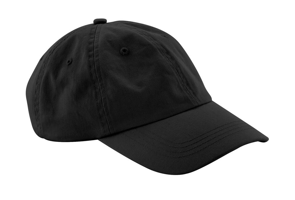 Gorra Dad 6 paneles algodón orgánico Black