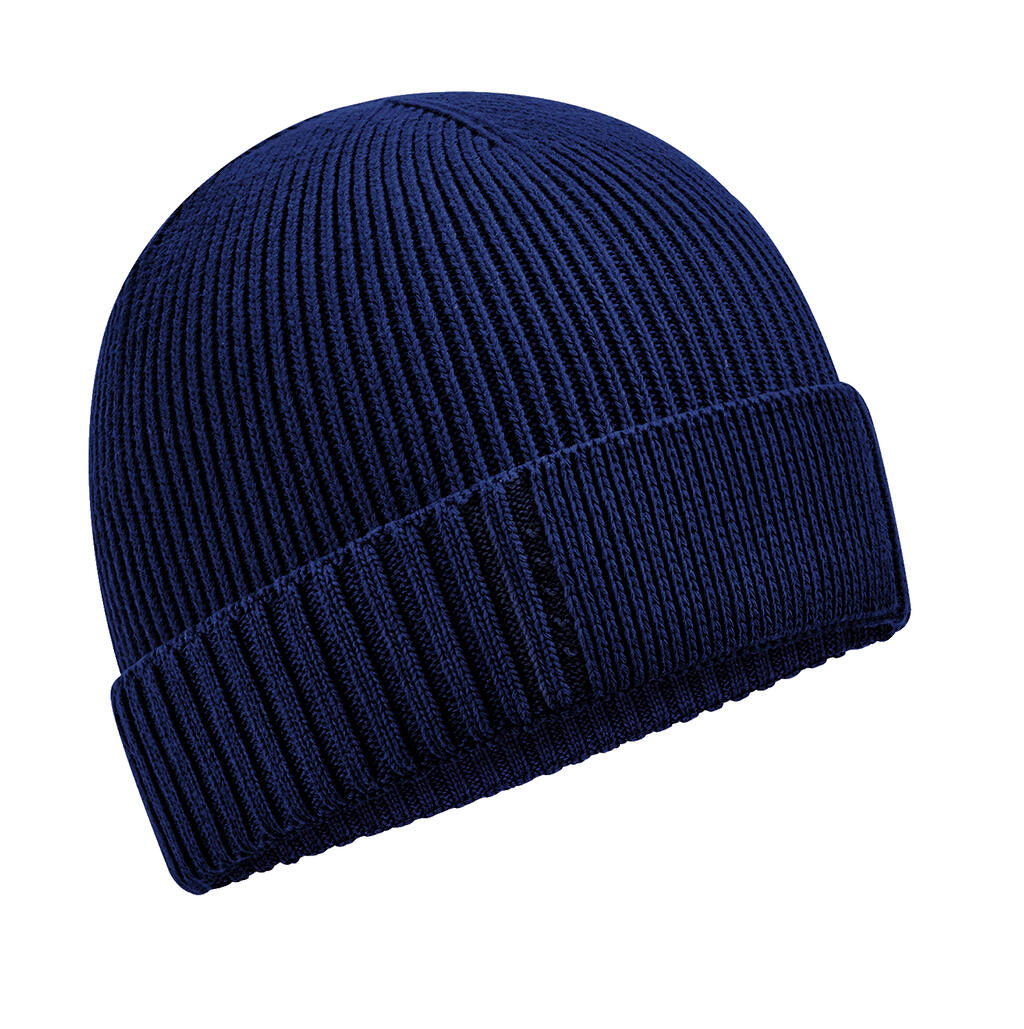 Gorro de algodón orgánico con parche Oxford Navy