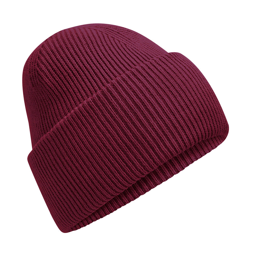 Gorro clásico con dobladillo ancho Burgundy