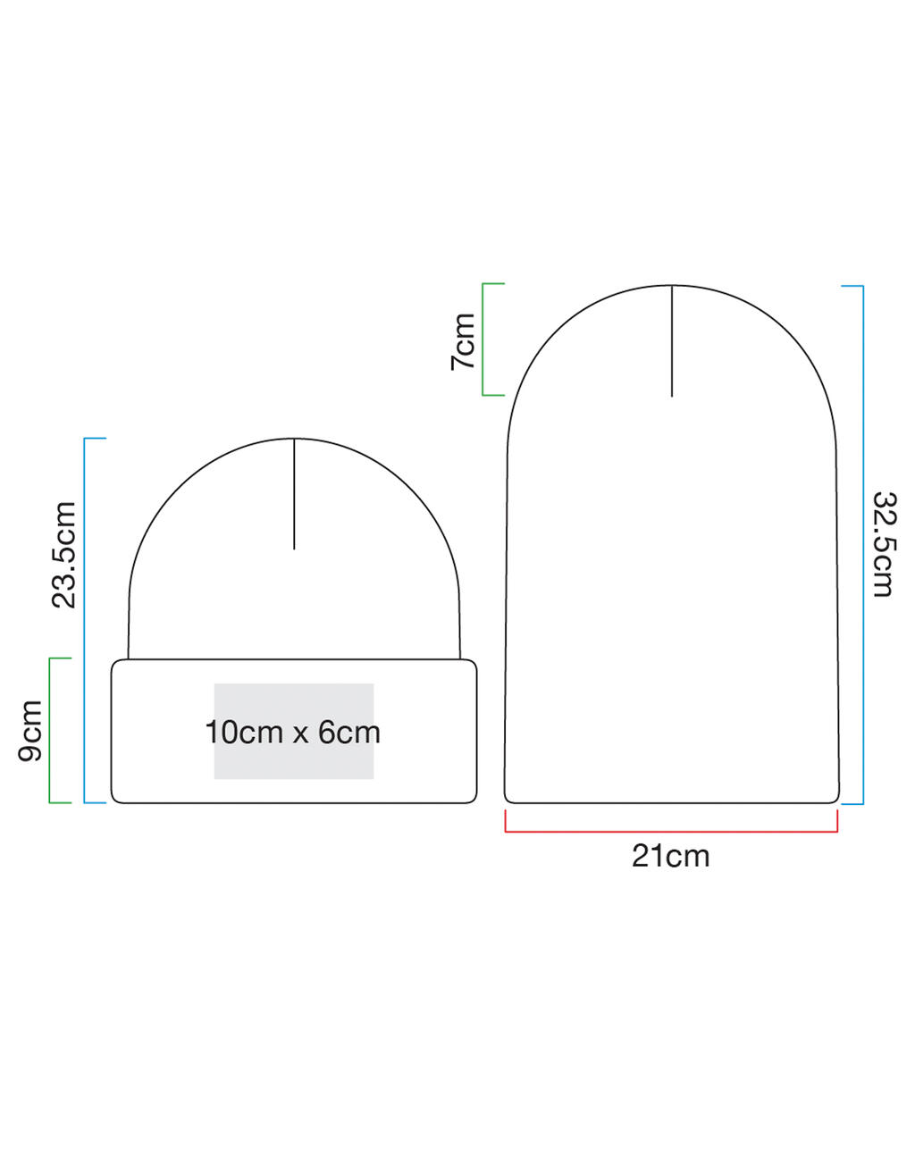  Beechfield Gorro clásico con dobladillo anchootro