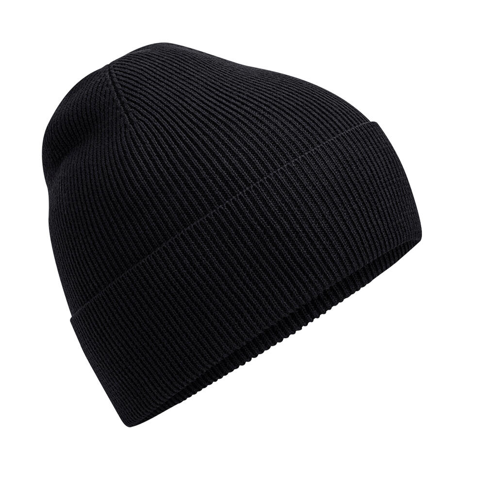 Gorro de algodón orgánico de punto fino Black