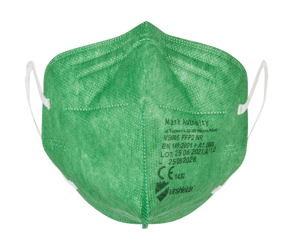 Mascarilla facial FFP2 de 5 capas Green