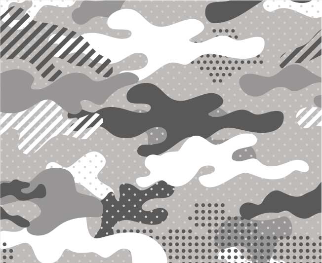 Mascarilla Adulto e Infantil Gris camuflaje