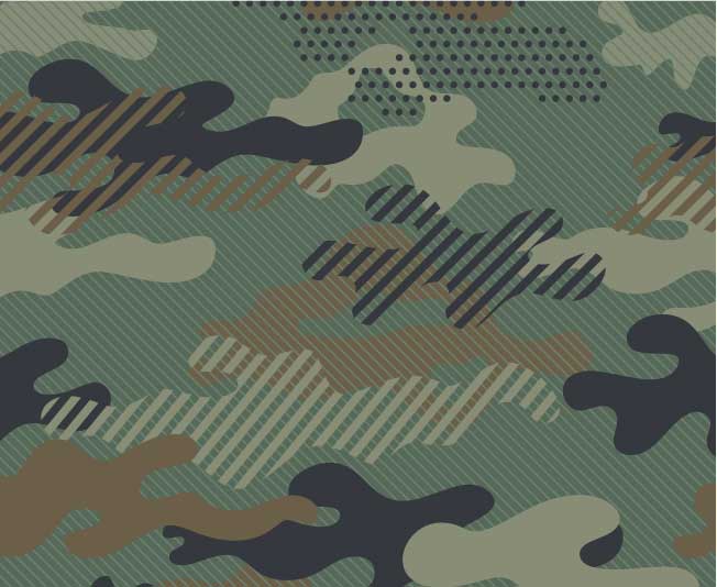 Mascarilla Adulto e Infantil Verde camuflaje