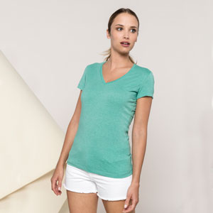 Kariban CAMISETA V-NECK MUJER K387