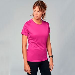 PROACT CAMISETA M/CORTA POLIESTER MUJER WHITE KPA439W