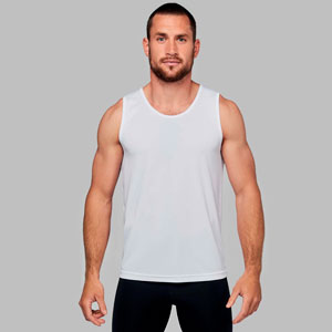 CAMISETA SIN HOMBRE WHITE KPA441W PROACT | Tuskamisetas.com