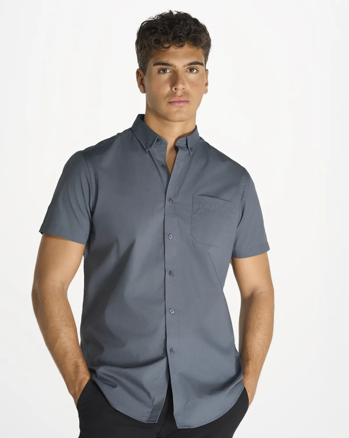 Camisas JHK Casual & Business SS Shirt Popelin