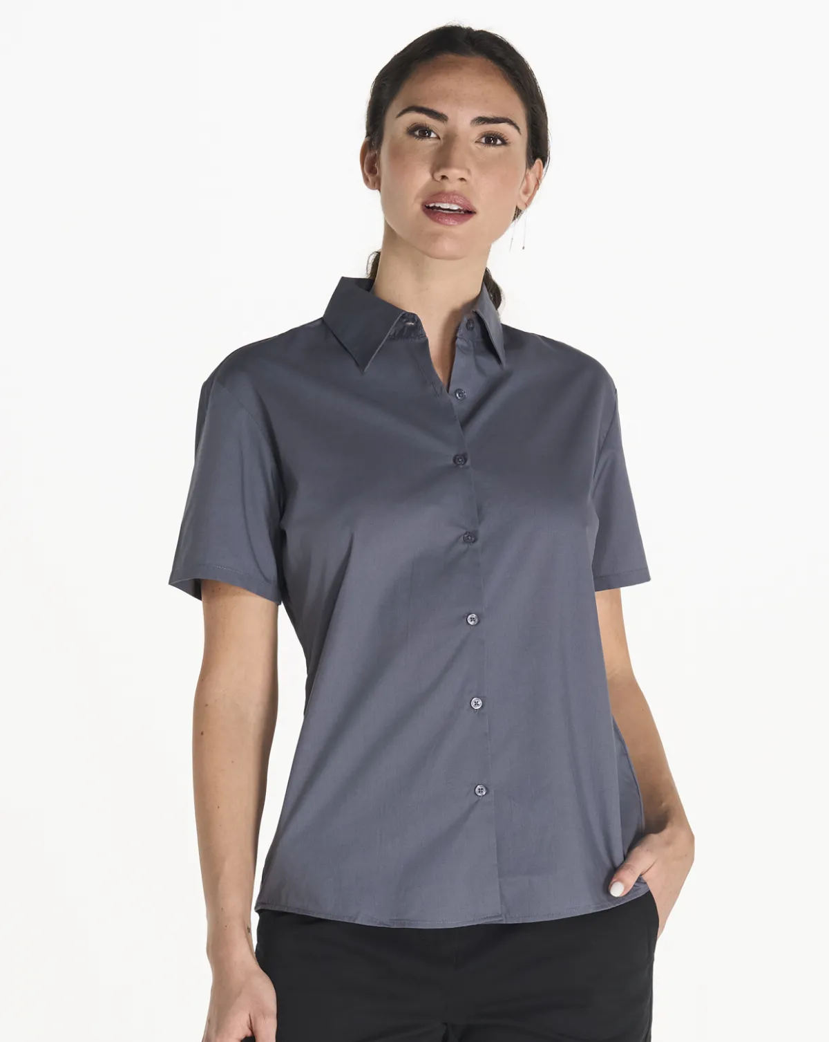 Camisas JHK Lady Casual & Business SS Shirt Popelin
