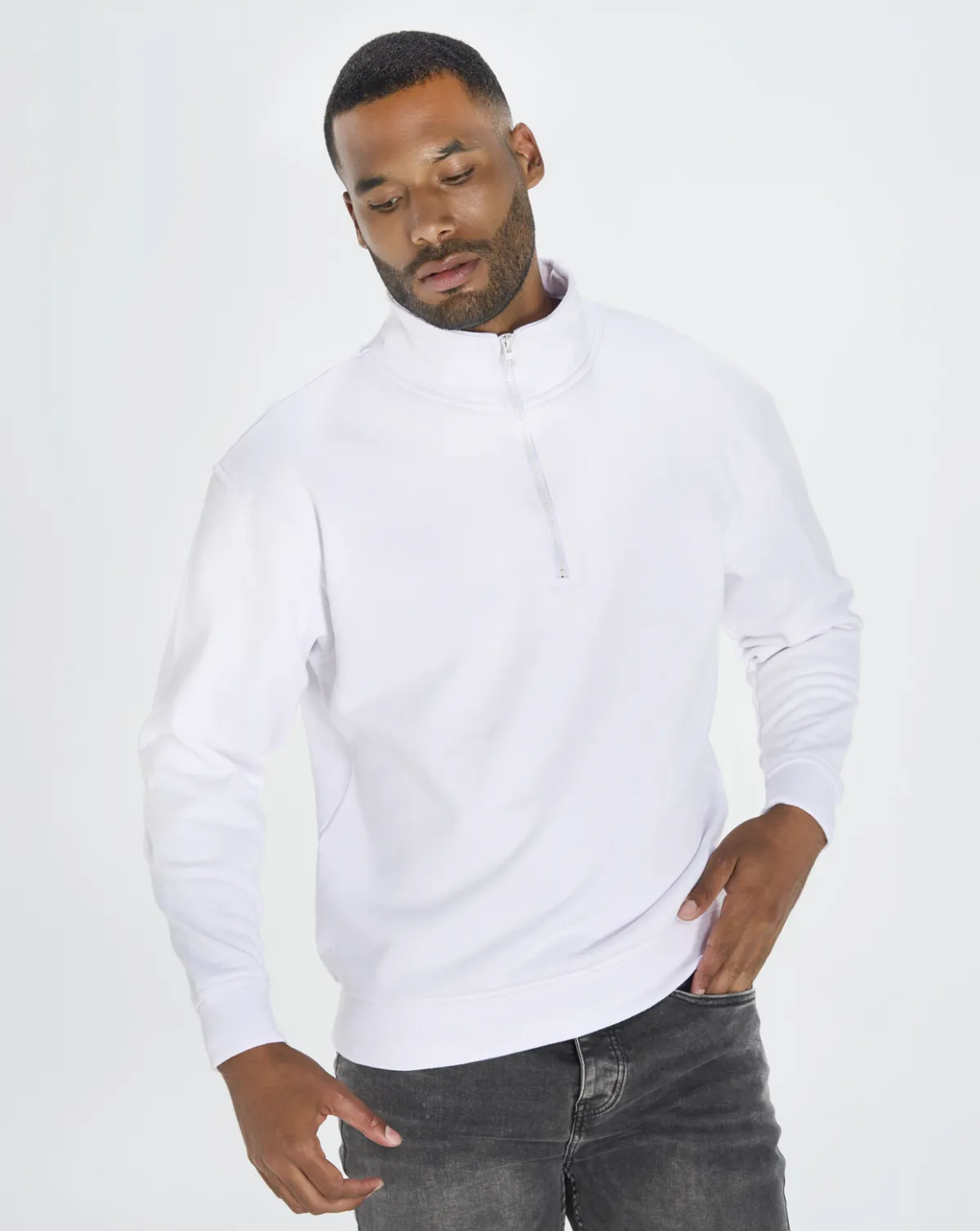 Sudaderas JHK Half Zip Sweatshirt
