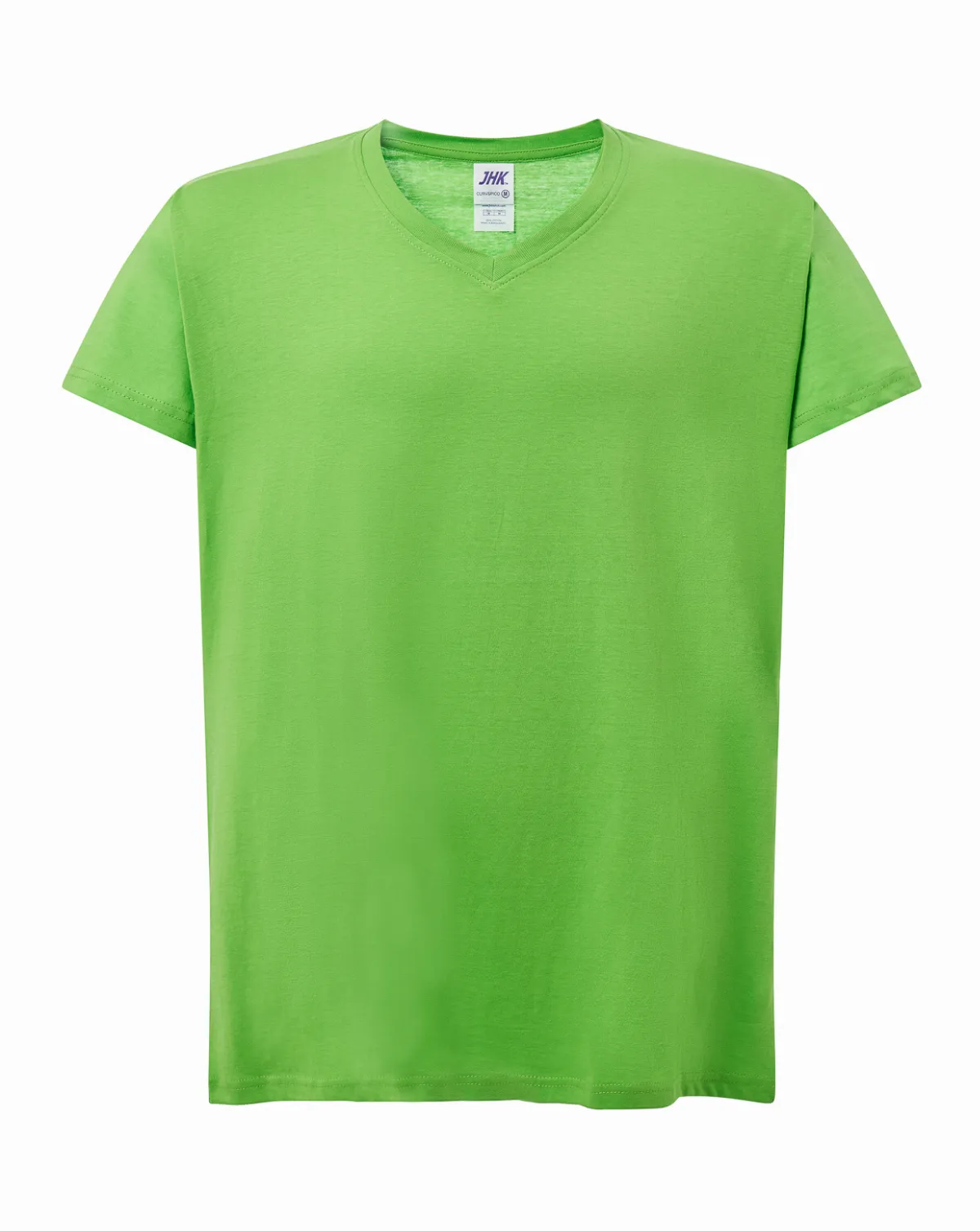 Curves T-shirt V-Neck Lime