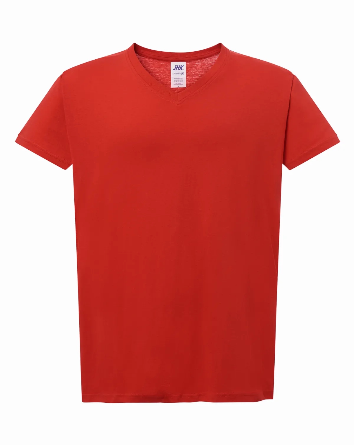 Curves T-shirt V-Neck Red