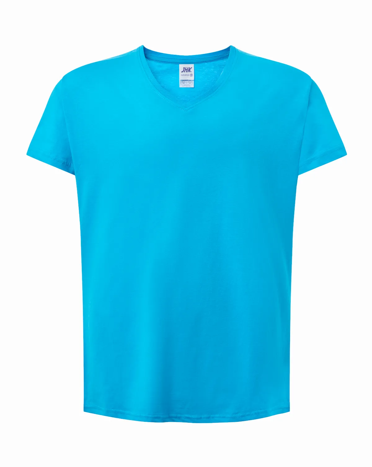 Curves T-shirt V-Neck Turquoise