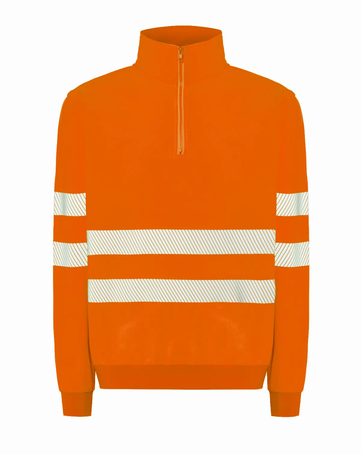 Sudadera Media Cremallera Orange Fluor