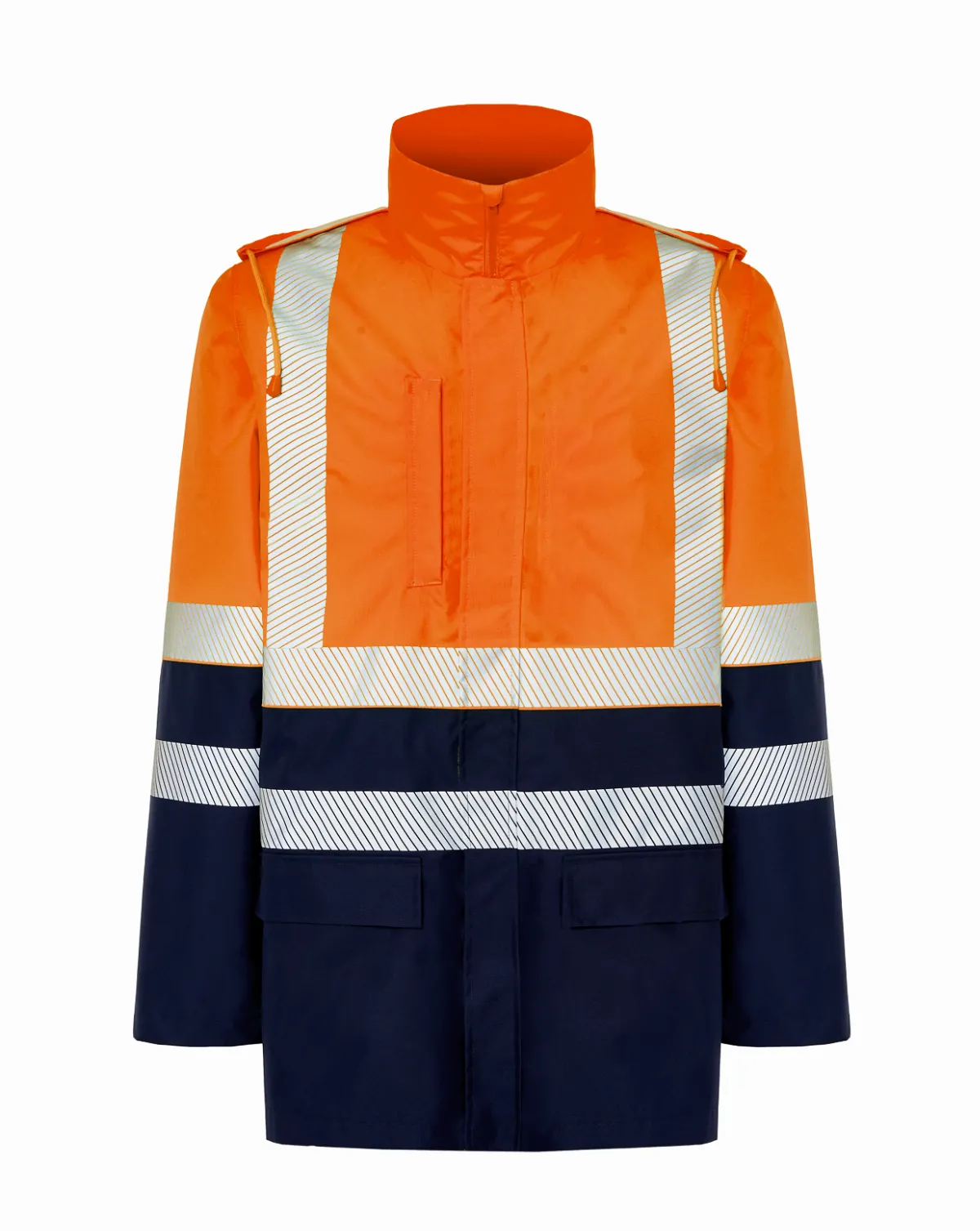 Parka Navy / Orange Fluor