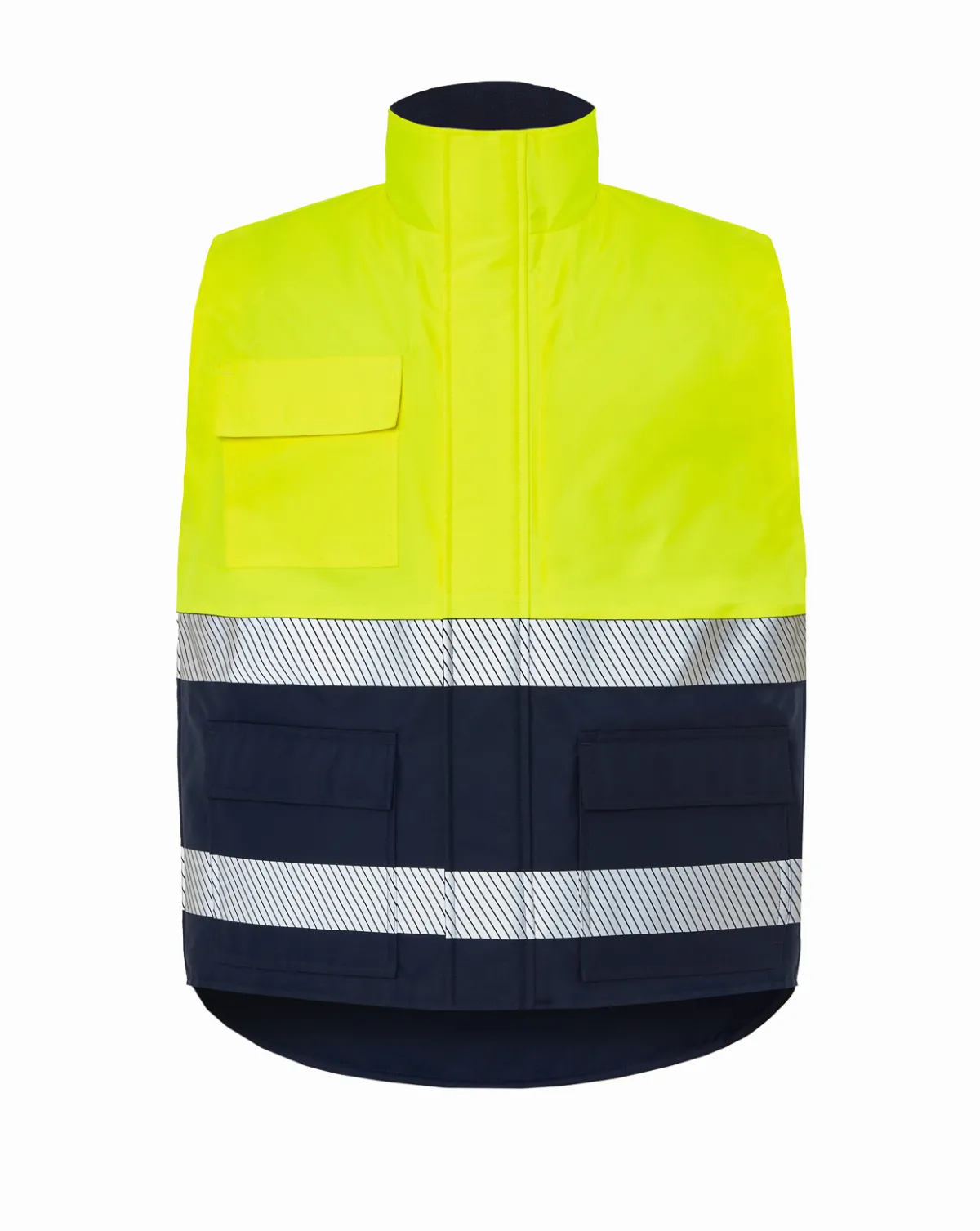 Chaleco acolchado Navy / SunYelow Fluor