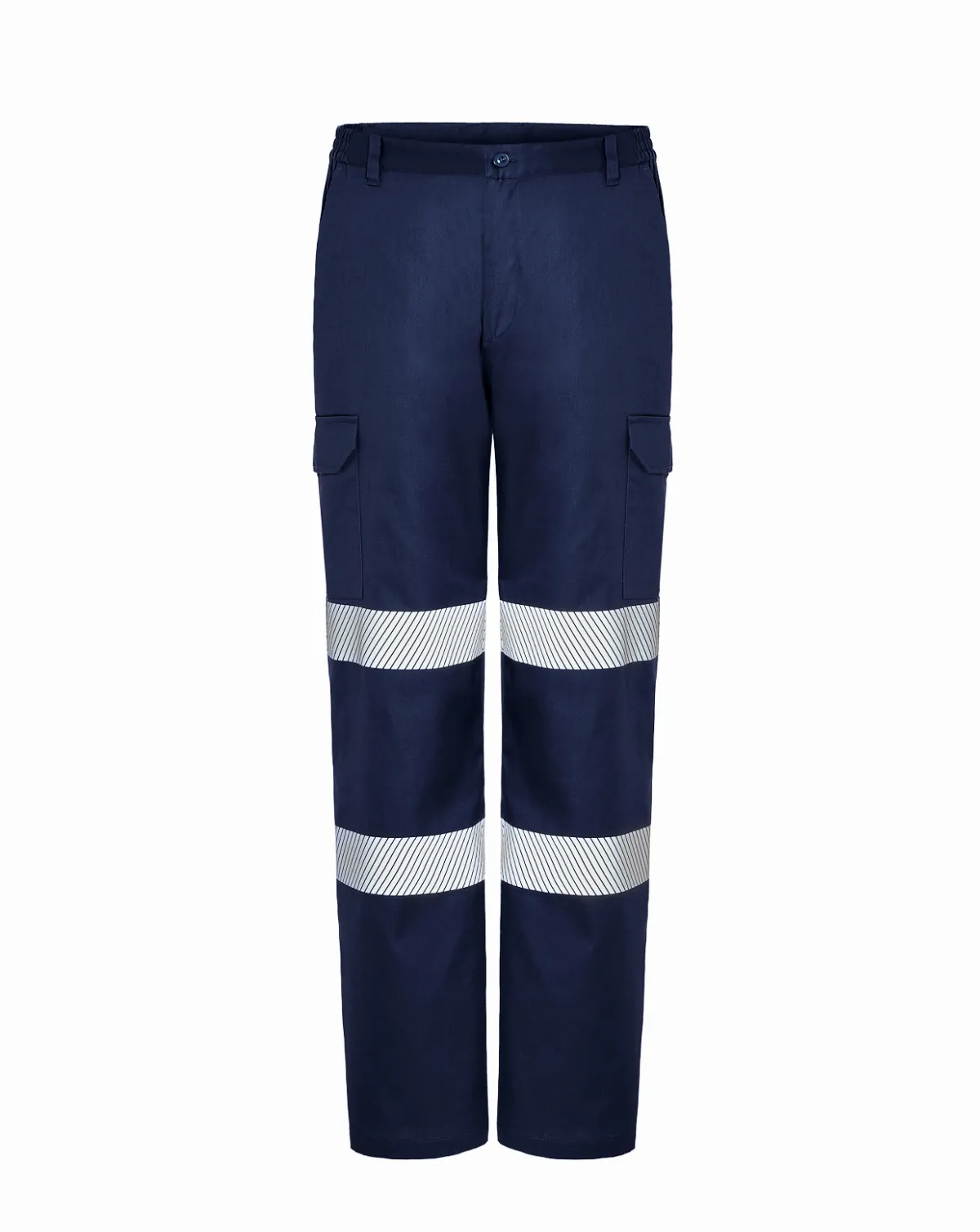 Pantalón Multibolsillos Con Cintas Navy