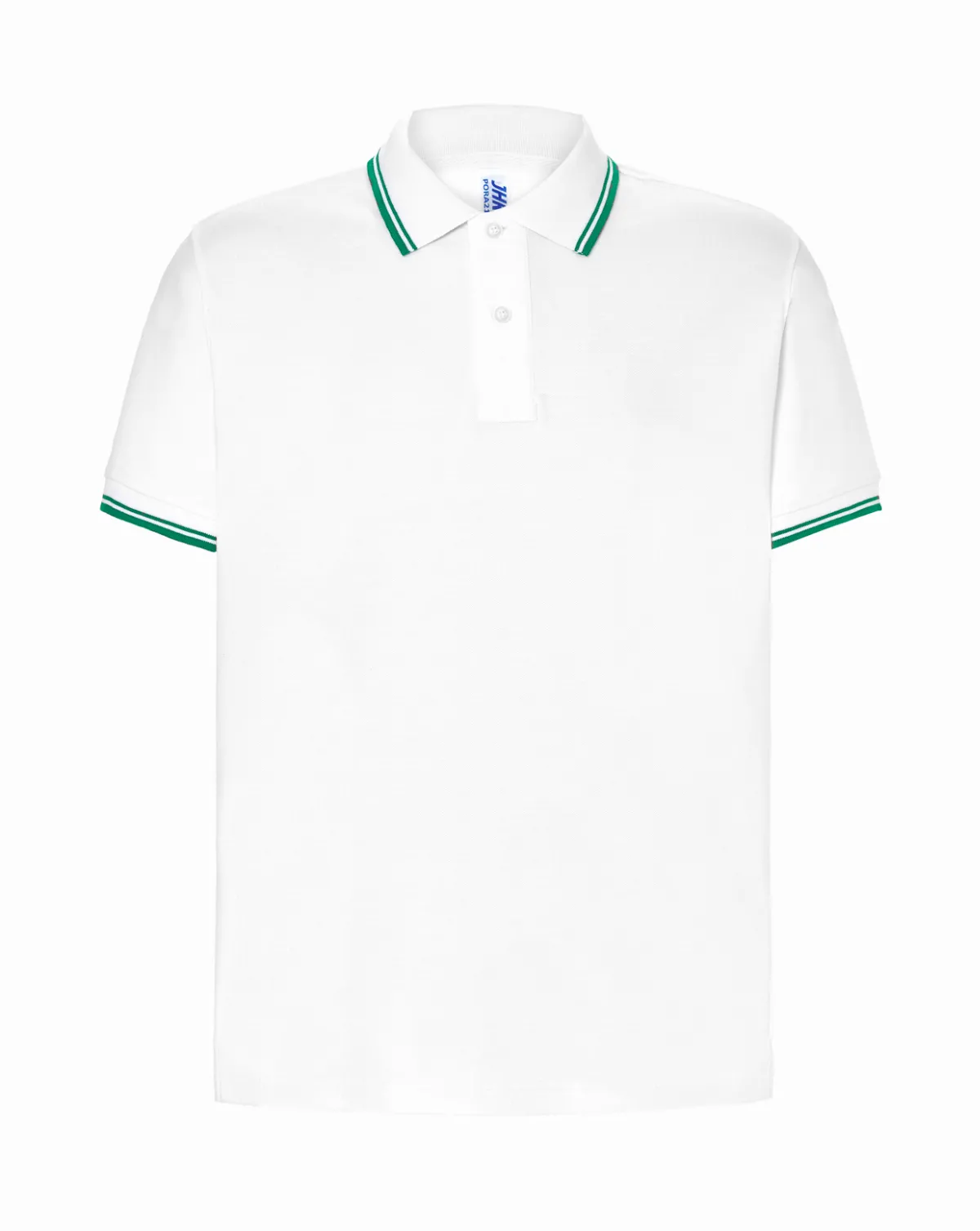 Regular Polo Man White / Kelly Green
