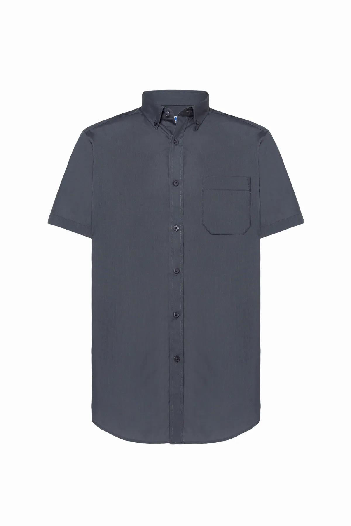Casual & Business SS Shirt Popelin Grey