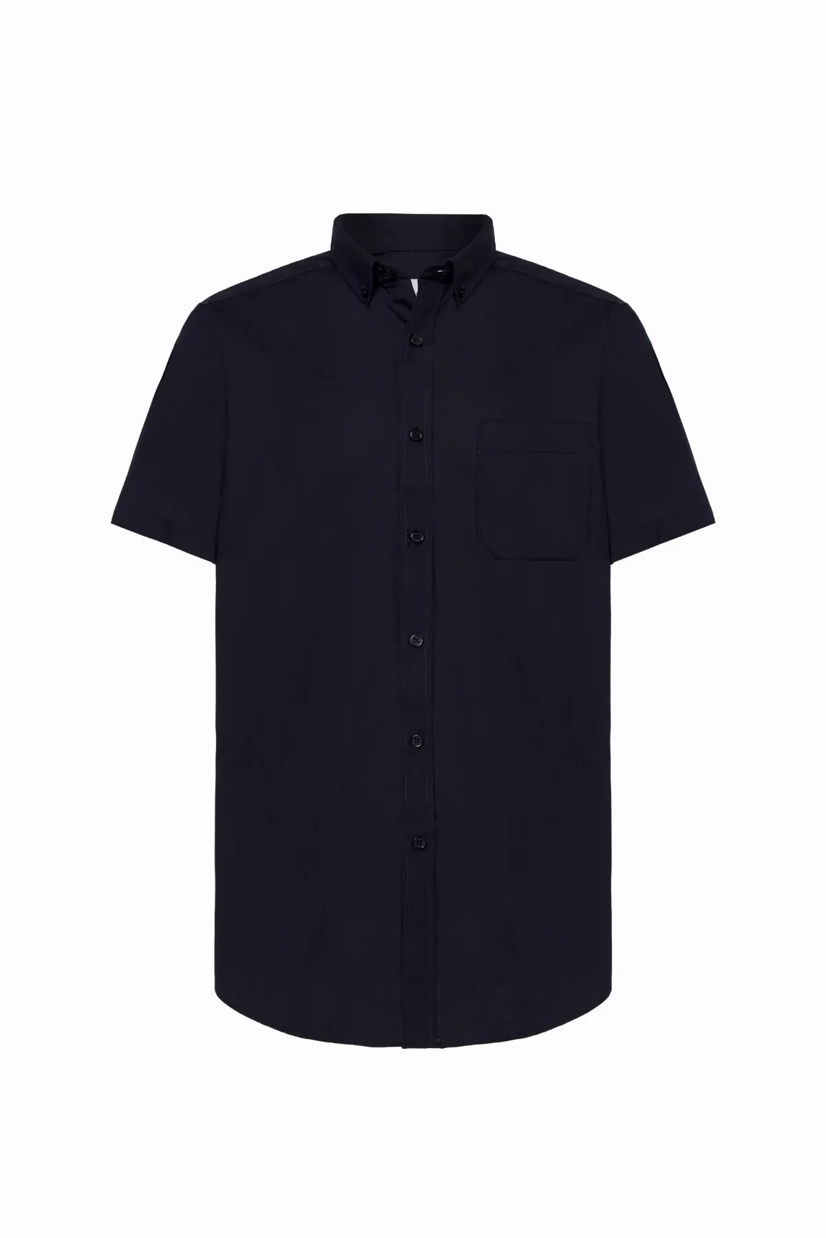 Casual & Business SS Shirt Popelin Navy