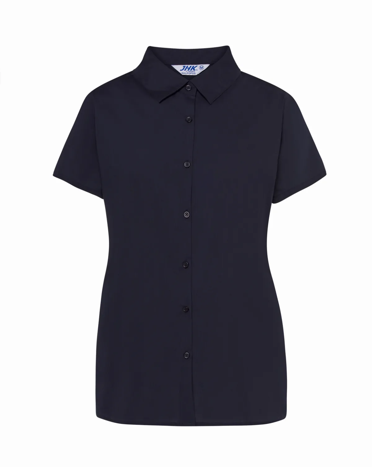 Lady Casual & Business SS Shirt Popelin Navy