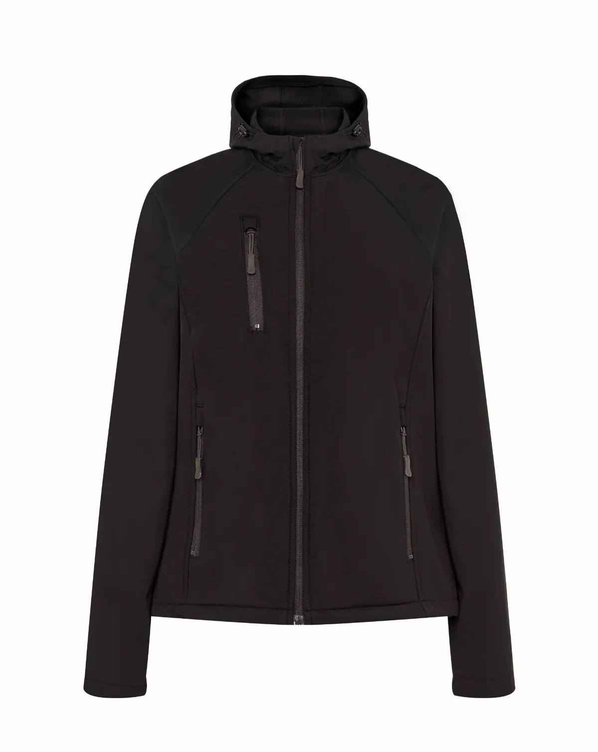 SOFTSHELL JACKET HOODED LADY Black