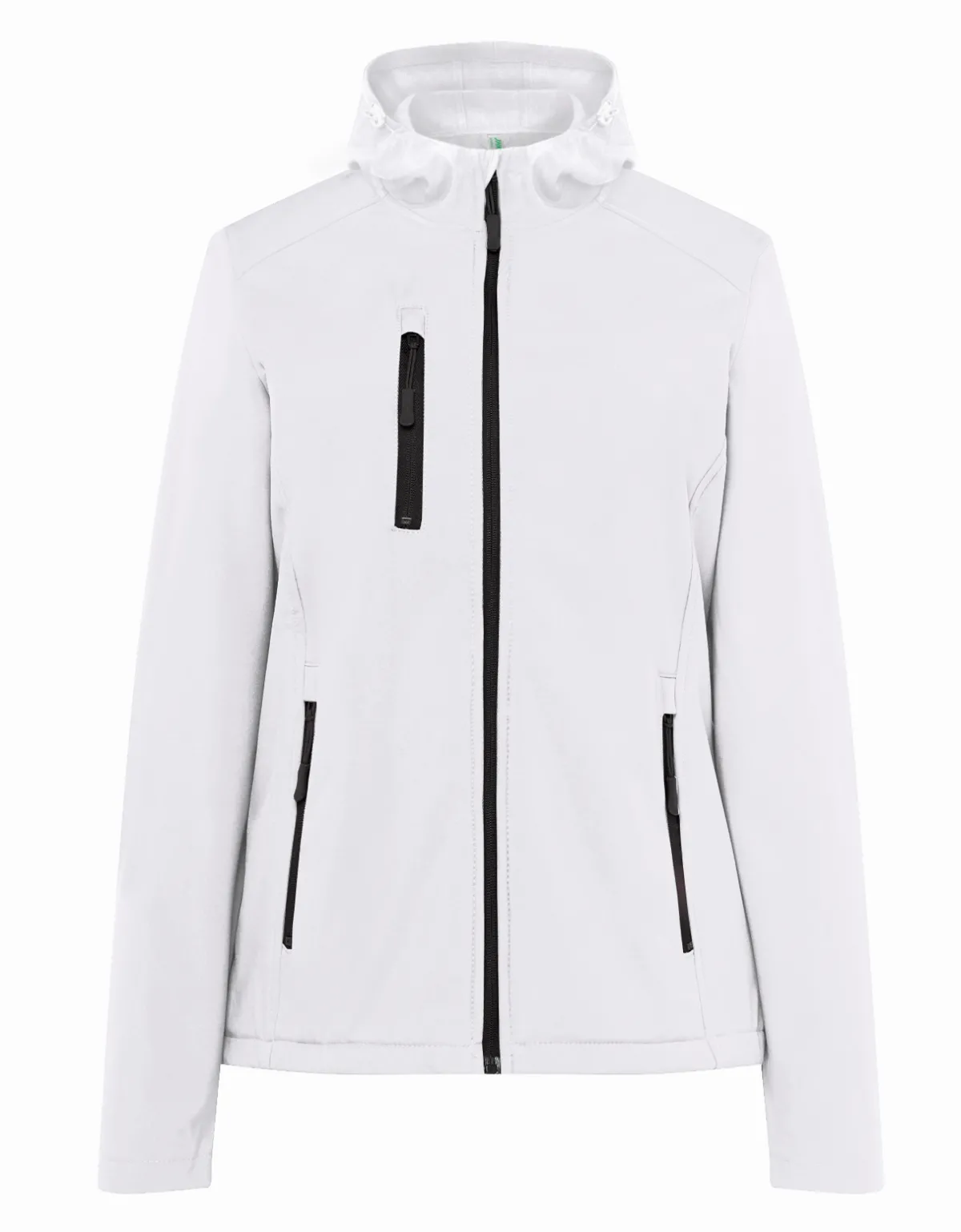 SOFTSHELL JACKET HOODED LADY White